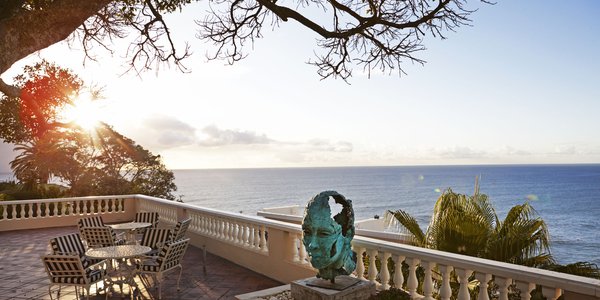 Ellerman House Terrasse von Ellerman House mit Aussicht aufs Meer